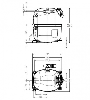 Motor monofazat Tecumseh L